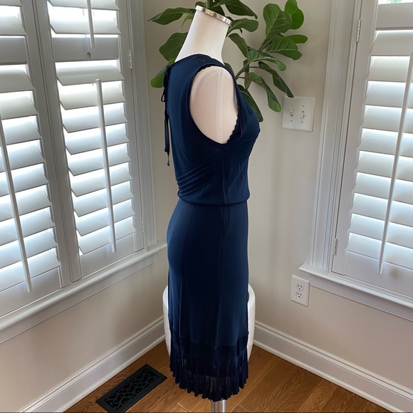 Chanel Navy Blue Dress size 40 with slip dress - Picture 5 of 15